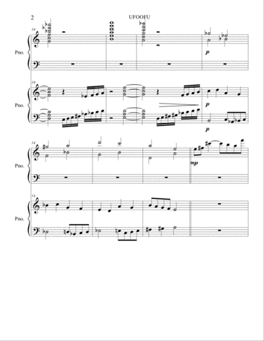 UFOFOFU Piano scores gallery preview page 2