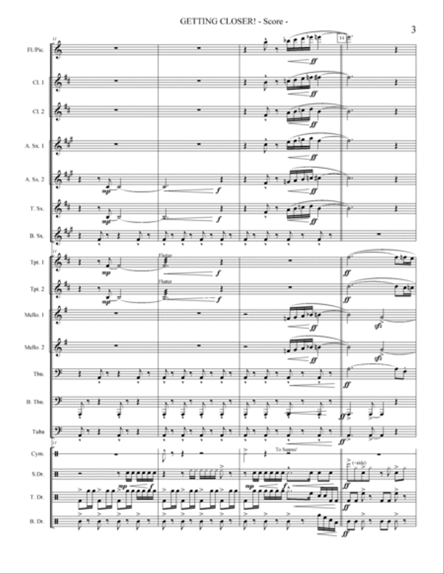 Getting Closer! Marching Band scores gallery preview page 3