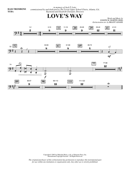 Love's Way - Bass Trombone/Tuba
