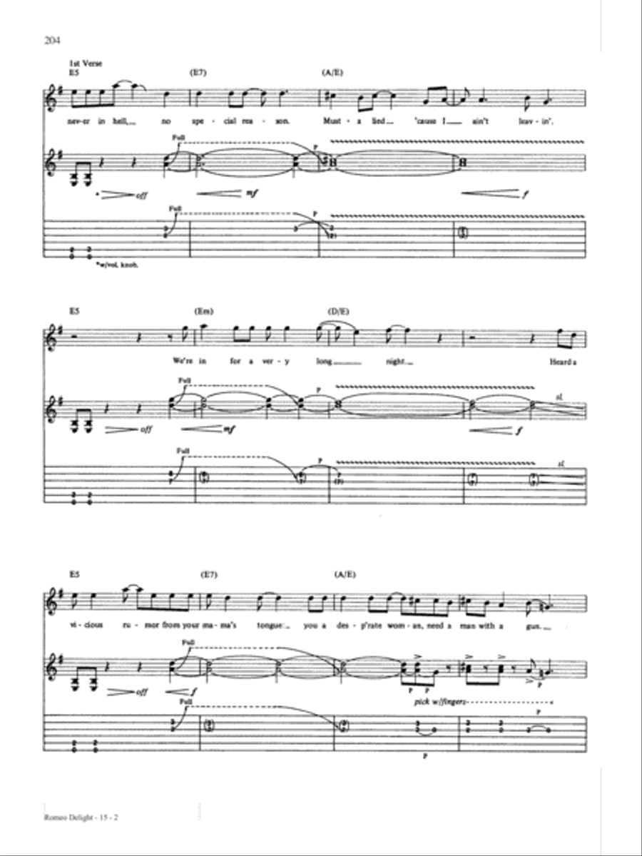 Romeo Delight Romeo Delight Guitar Tablature scores gallery preview page 2