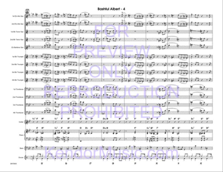Bashful Albert Jazz Ensemble scores gallery preview page 5