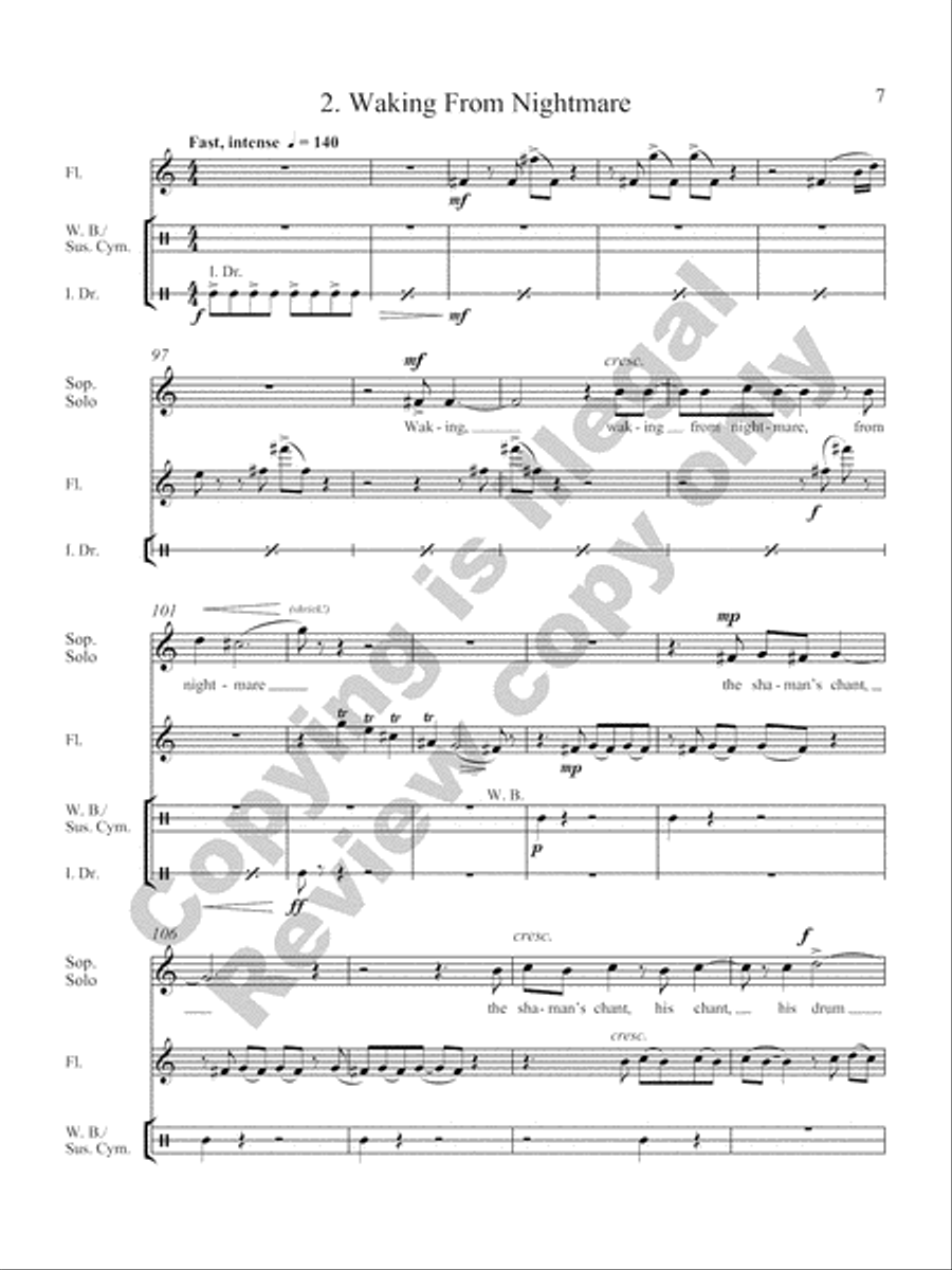 Singing at Dawn Flute scores gallery preview page 7