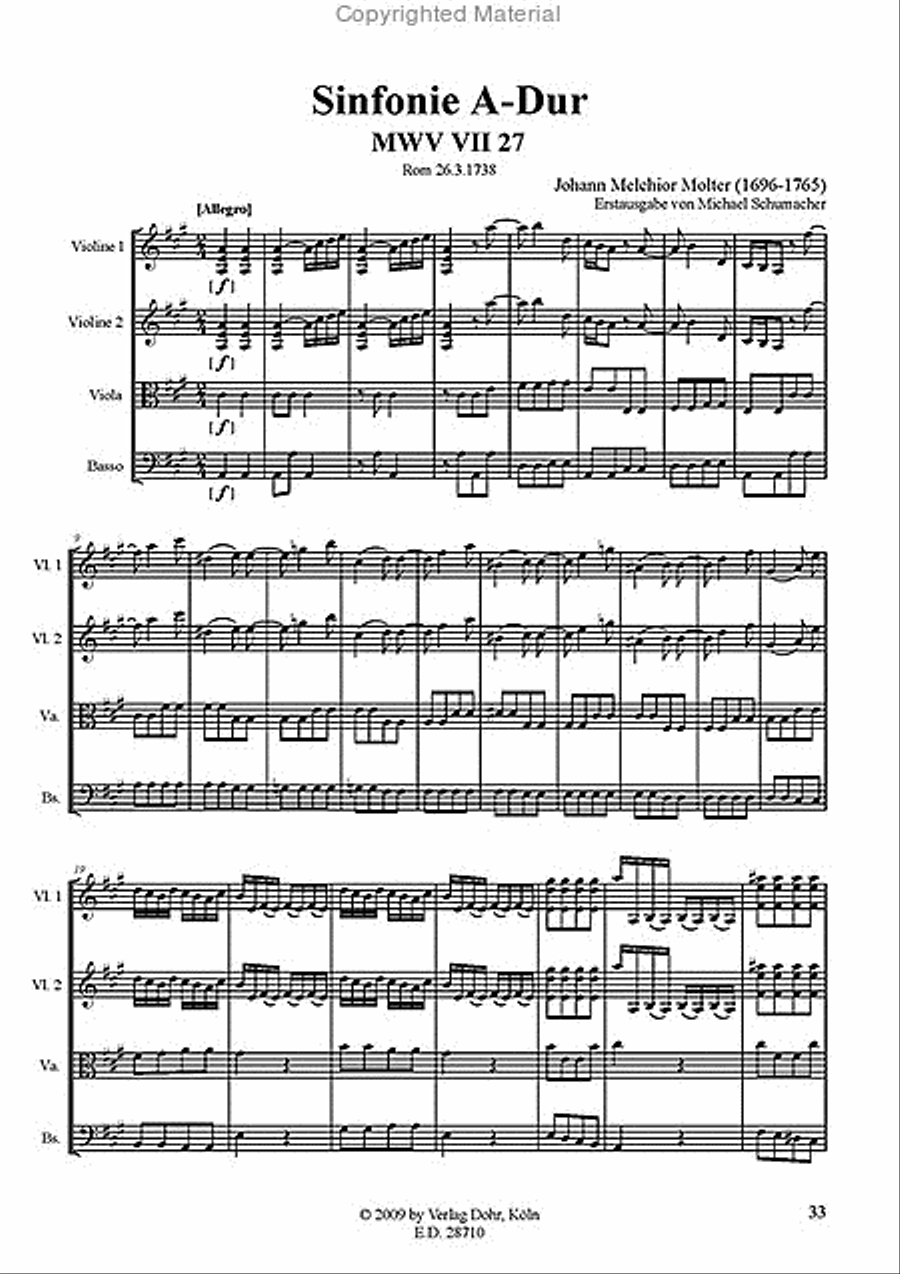 Sinfonien Nr. 26 & 27 Orchestra scores gallery preview page 3