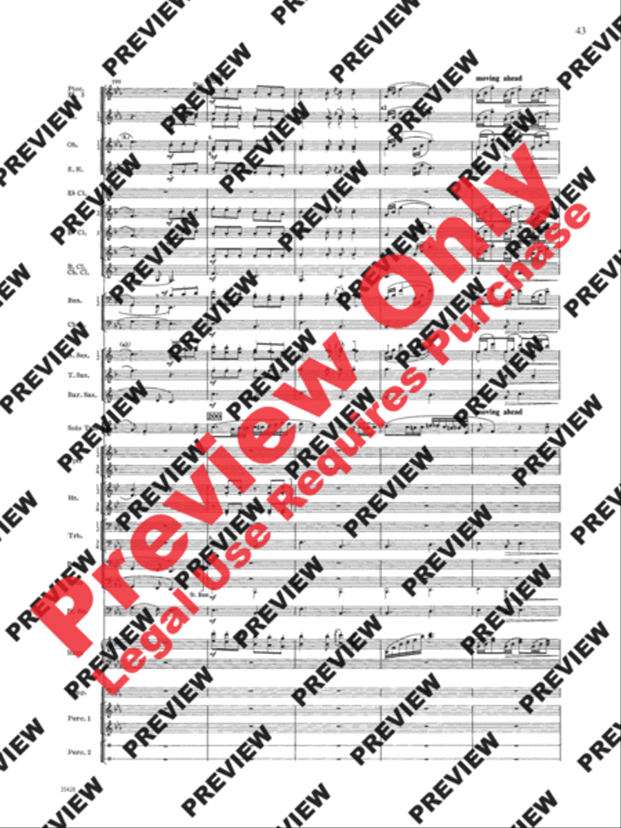 Le Carnaval de Venise Le Carnaval de Venise Concert Band scores gallery preview page 44