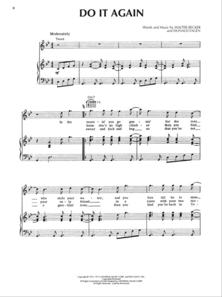 Steely Dan Complete Piano, Vocal, Guitar scores gallery preview page 3