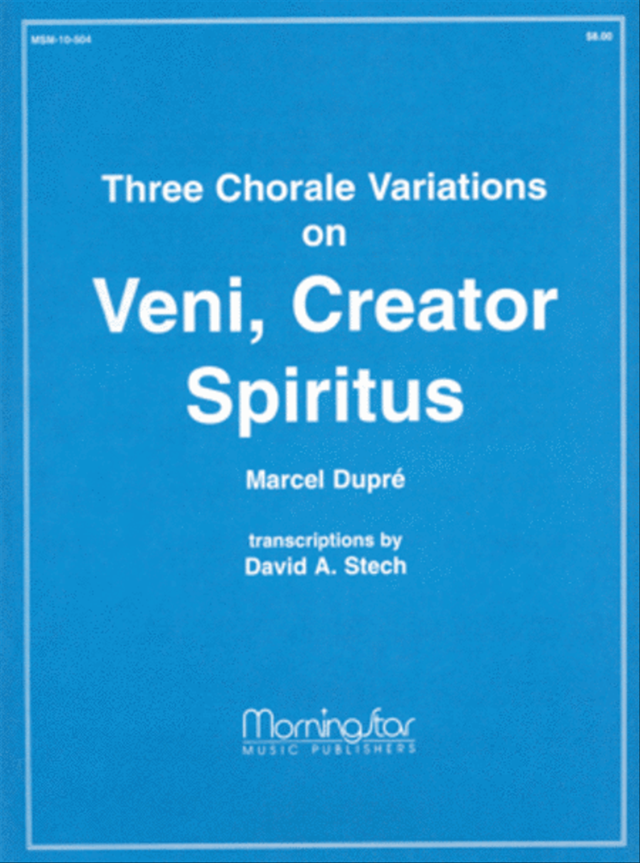 Three Chorale Variations on Veni, Creator Spiritus image number null