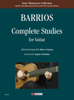 Book cover for Complete Studies for Guitar. Foreword by Angelo Gilardino