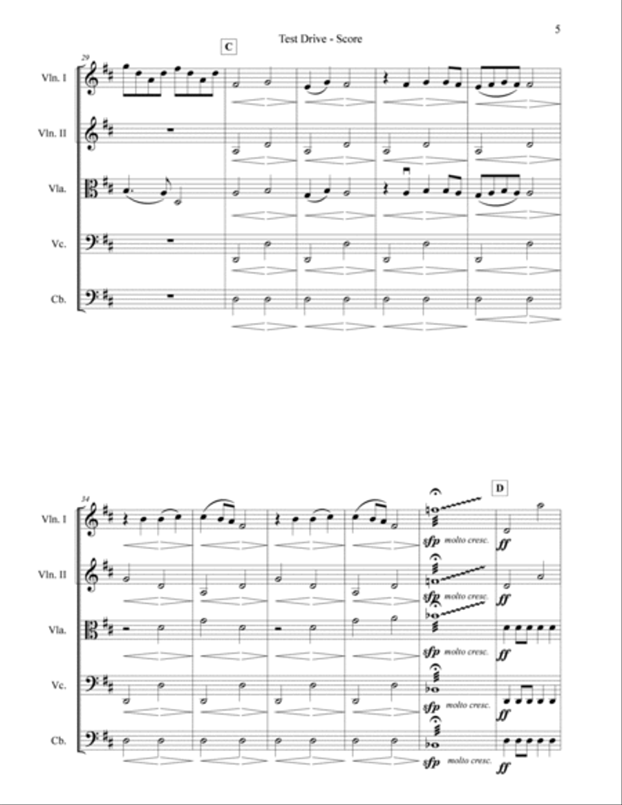 Test Drive String Quintet scores gallery preview page 5