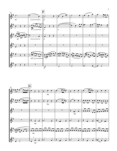 Recordare (from "Requiem") (F) (Tenor Saxophone Sextet)