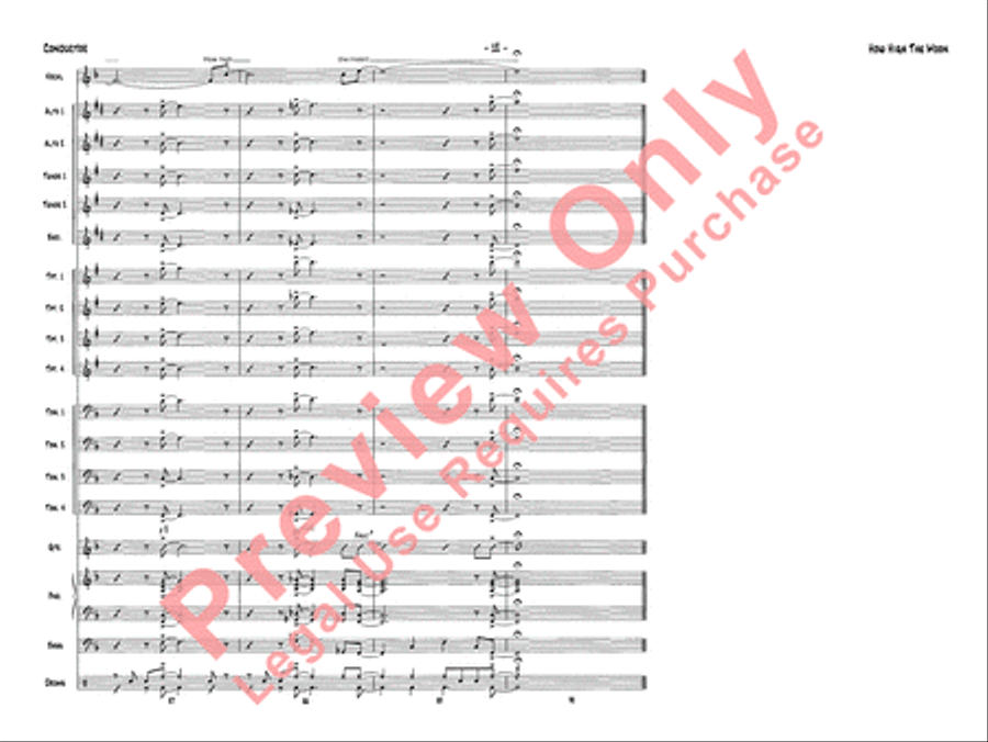 How High the Moon How High the Moon Jazz Ensemble scores gallery preview page 15