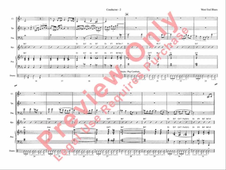 West End Blues Jazz Ensemble scores gallery preview page 8