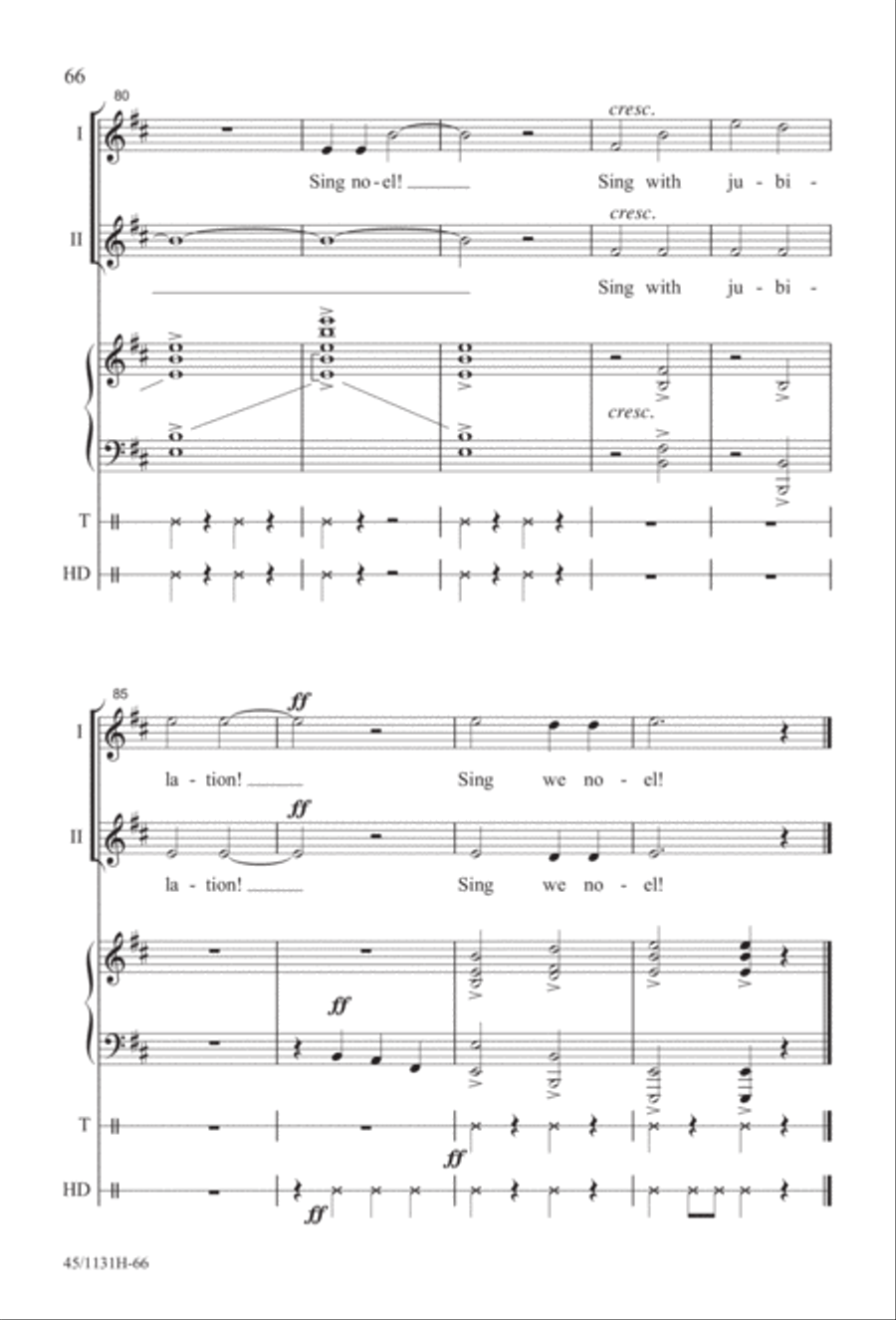 Singable Solutions for Winter Holidays 2-Part scores gallery preview page 66