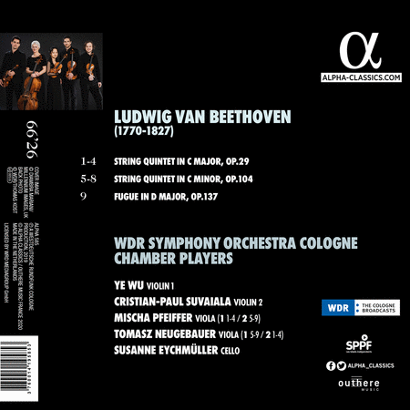 Beethoven: String Quintets, Opp. 29 & 104, Fugue, Op. 137