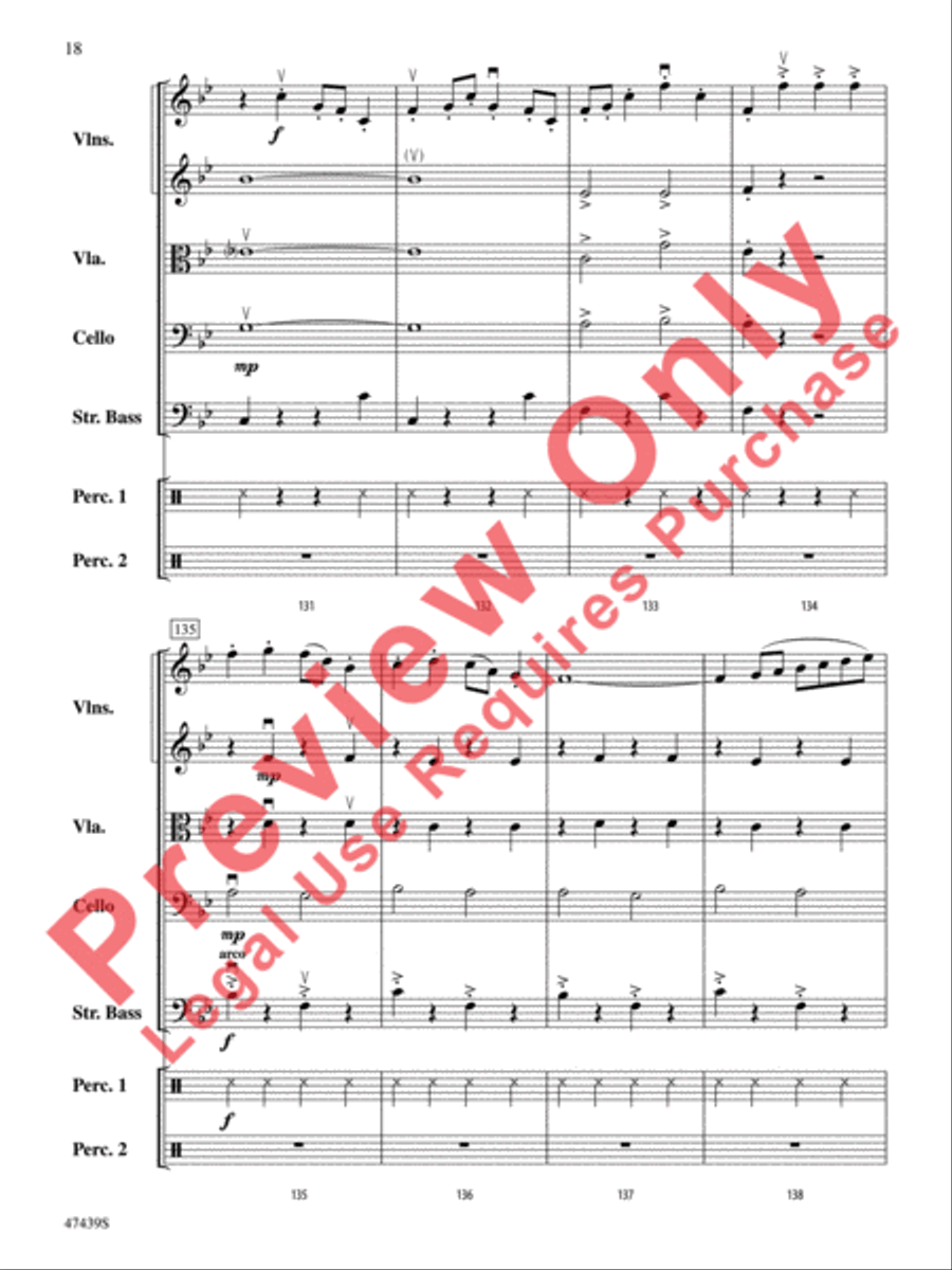 Sleigh Ride String Orchestra scores gallery preview page 19