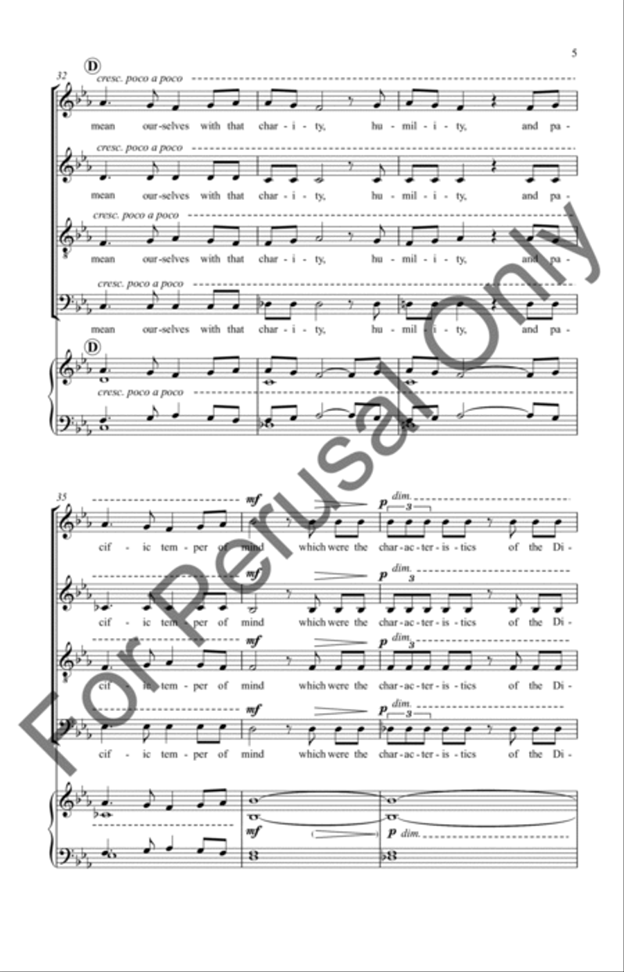 George Washington's Prayer For The Nation 4-Part scores gallery preview page 6