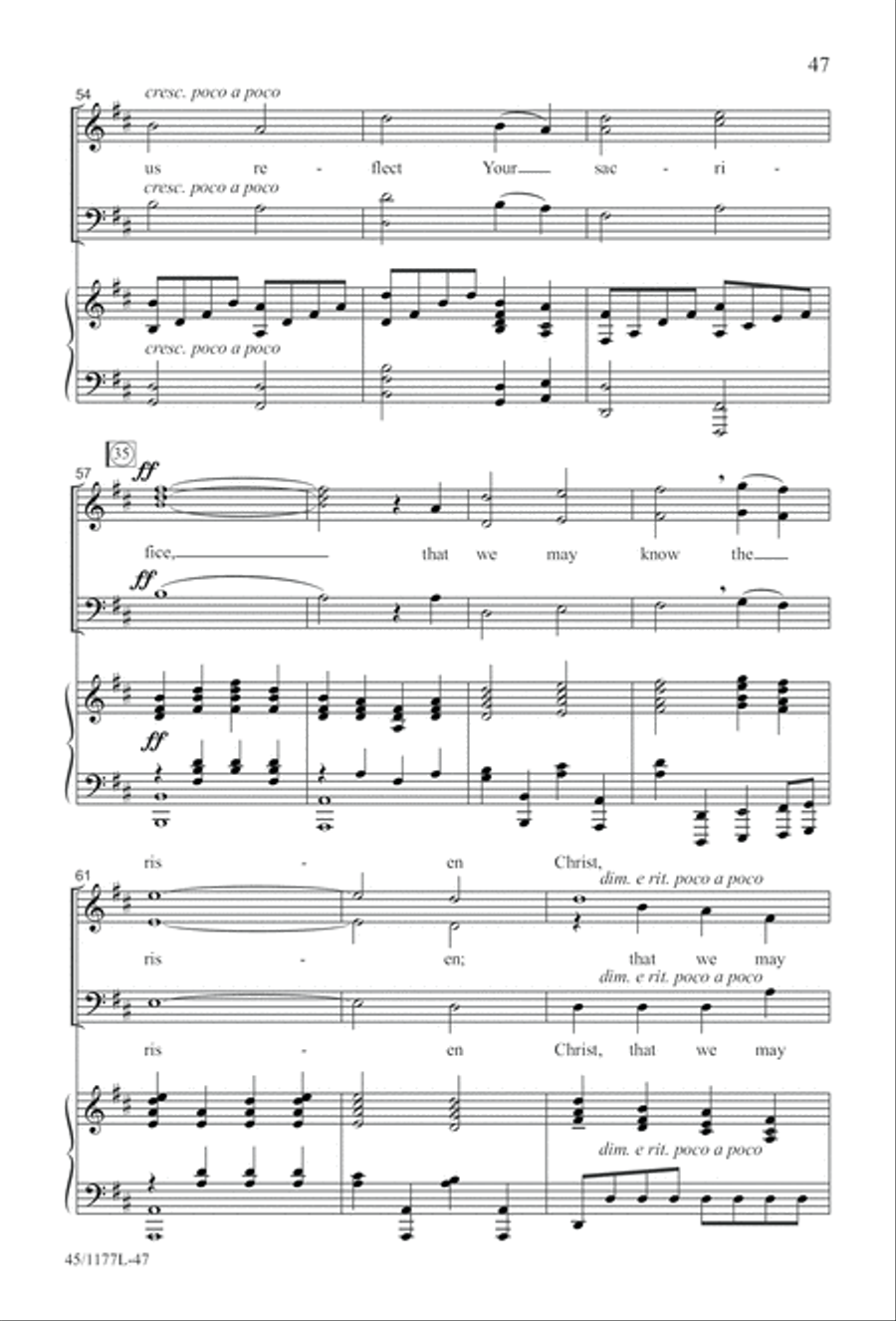 5 Getty Anthems for about 10 Singers 4-Part scores gallery preview page 48