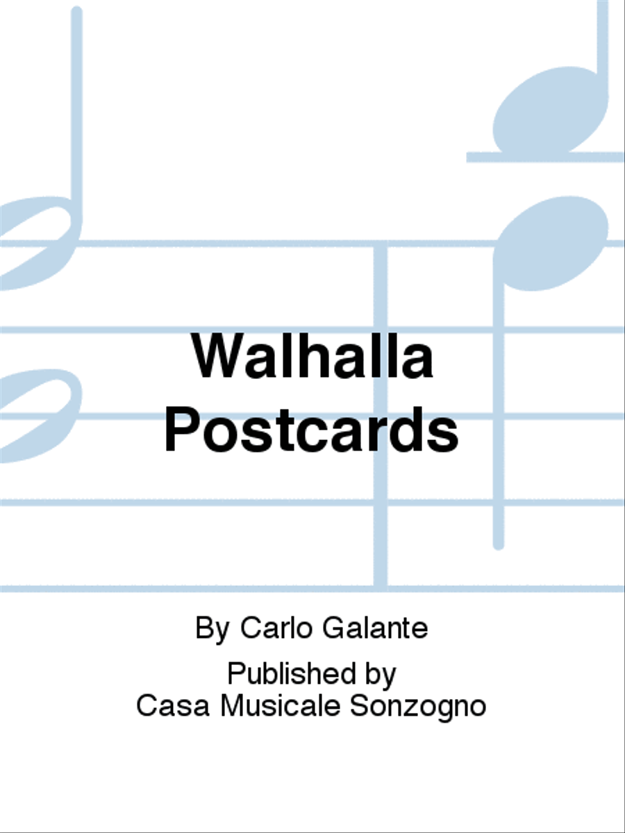 Walhalla Postcards Piano Solo scores gallery preview page 1
