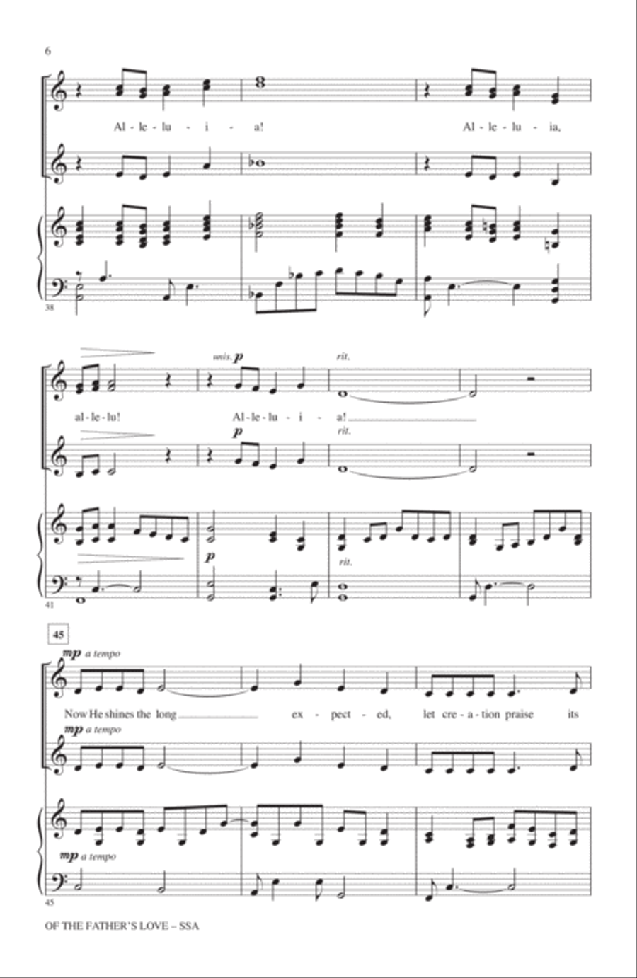 Of The Father's Love Of The Father's Love SSA scores gallery preview page 5
