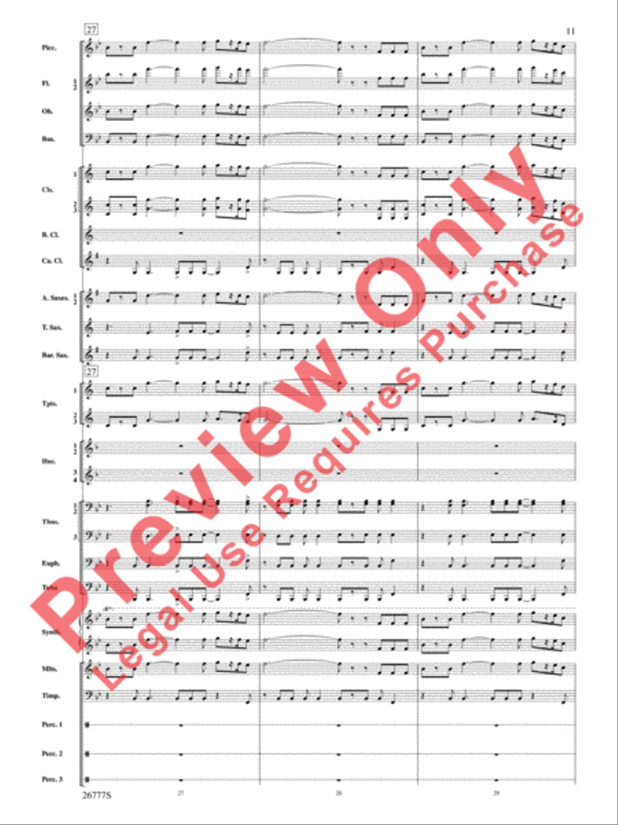 Soaring with John Williams Concert Band scores gallery preview page 12
