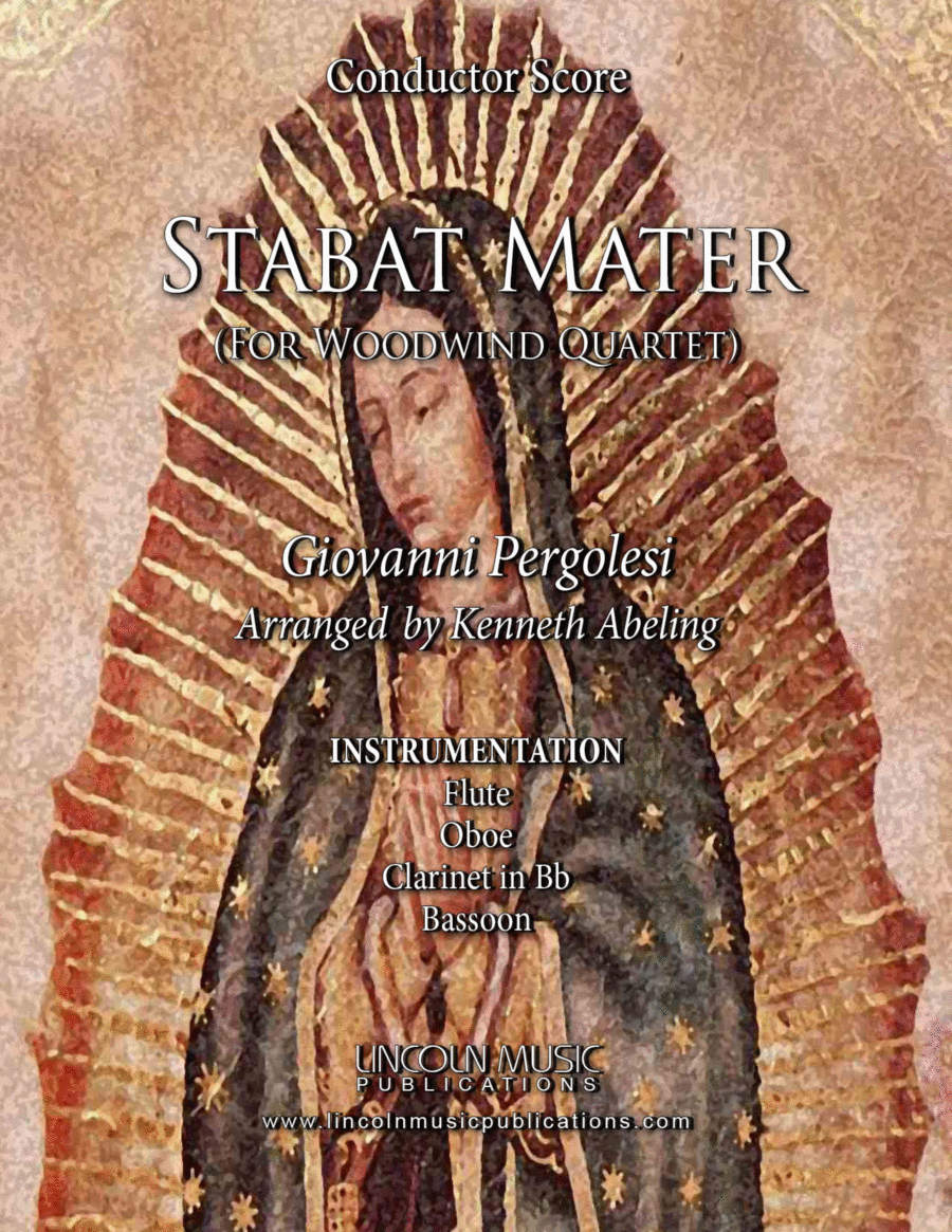 Pergolesi – Stabat Mater (for Woodwind Quartet) Woodwind Quartet scores gallery preview page 1