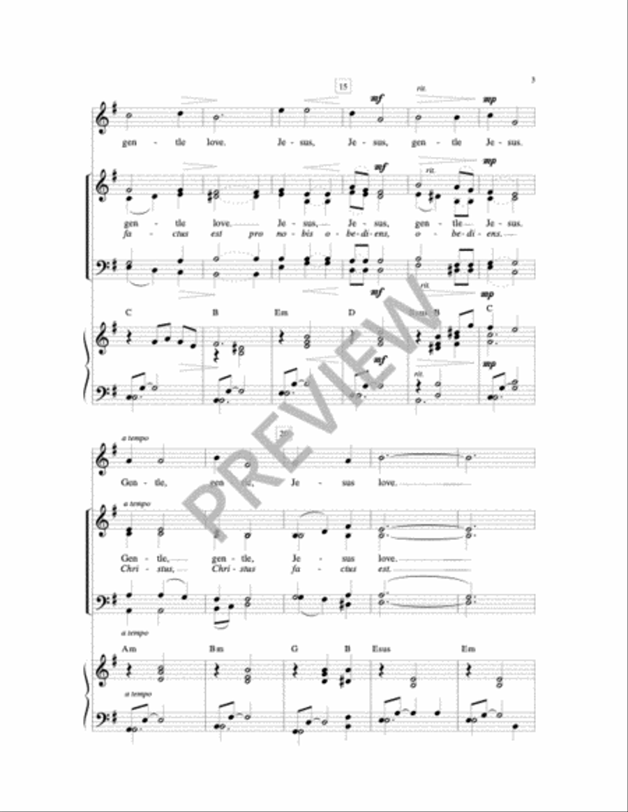 Jesus Gentle Love Jesus Gentle Love Piano scores gallery preview page 4