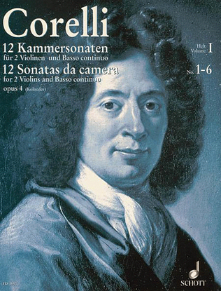 Book cover for 12 Chamber Sonatas, Op. 4 – Volume 1