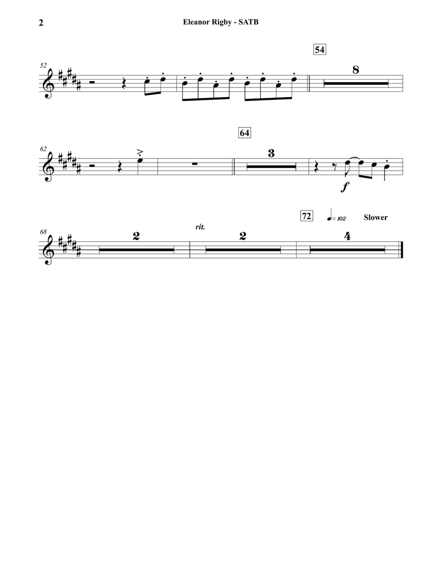 Eleanor Rigby Concert Band scores gallery preview page 6