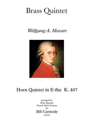 Book cover for Mozart Horn Quintet K. 407 Horn feature (3 mvts.)