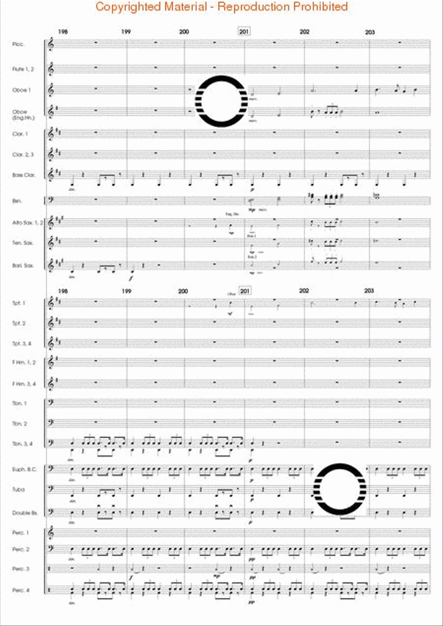 The Eagle's Flight Concert Band scores gallery preview page 40