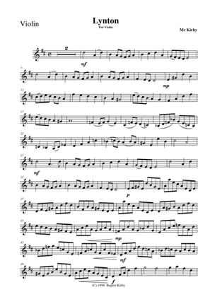 Lynton - for Violin and Piano