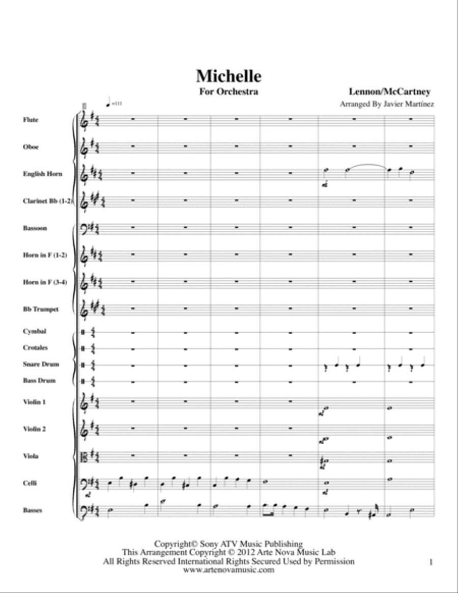 Michelle Full Orchestra scores gallery preview page 2