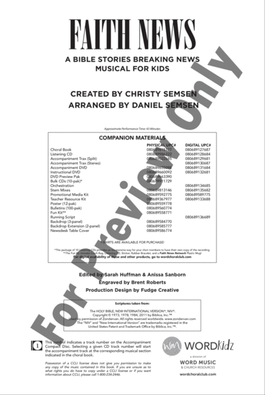 Faith News - Choral Book Choir scores gallery preview page 2