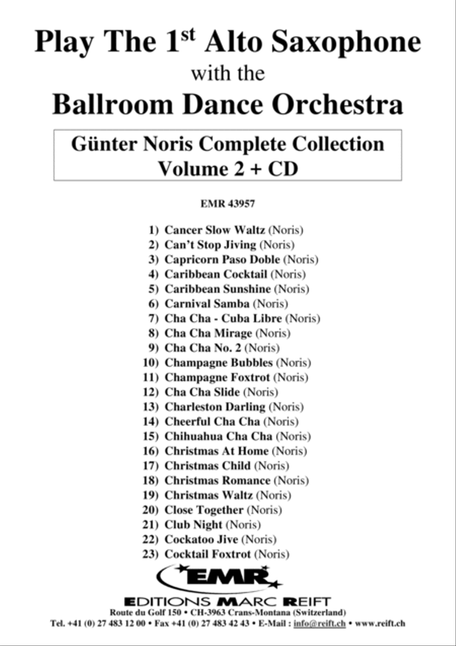 Play The 1st Alto Sax With The Ballroom Dance Orchestra Vol. 2 Alto Saxophone scores gallery preview page 2
