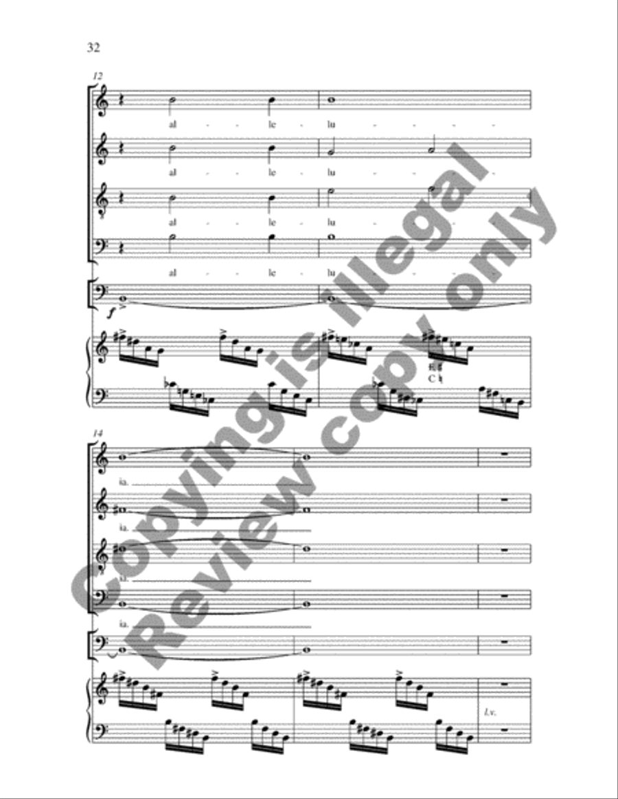 Pentecost Cantata 4-Part scores gallery preview page 17