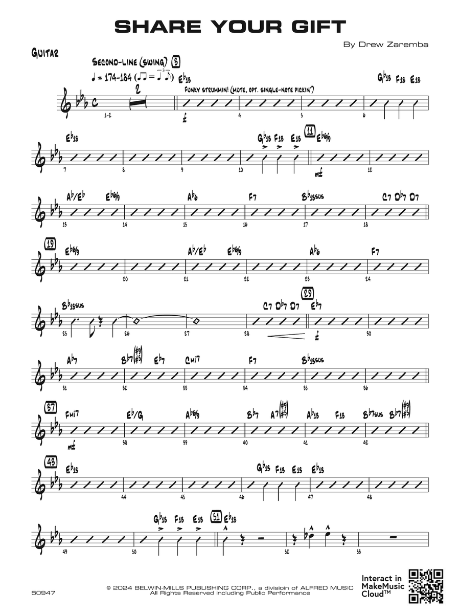 Share Your Gift: Guitar Share Your Gift: Guitar Guitar scores gallery preview page 1