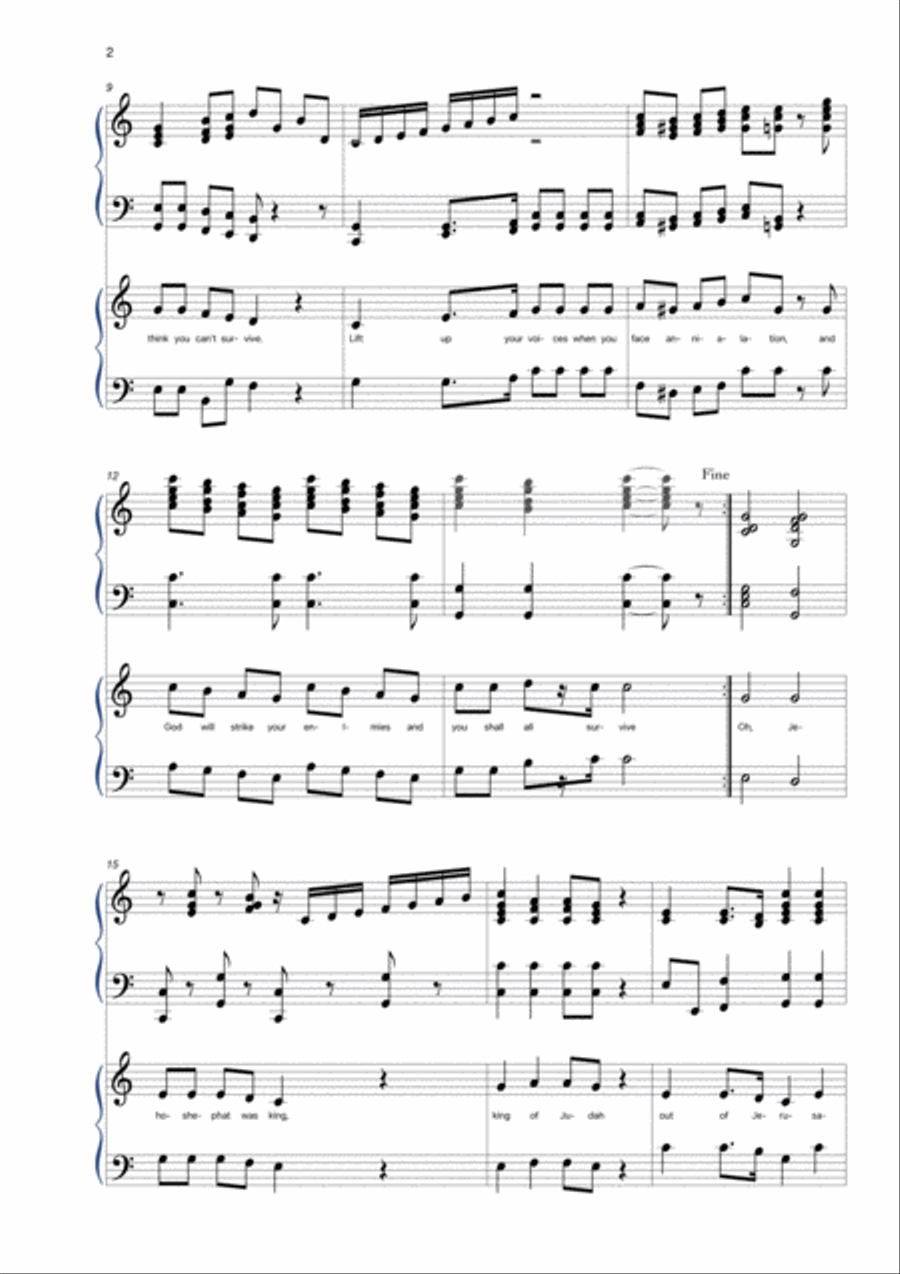 Sing to the Lord Piano scores gallery preview page 2