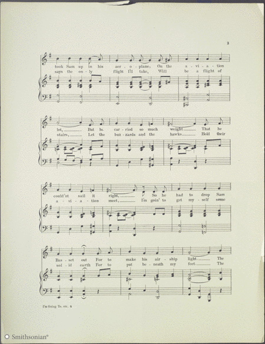 I'm Going to Stay on Solid Ground Piano, Vocal scores gallery preview page 3