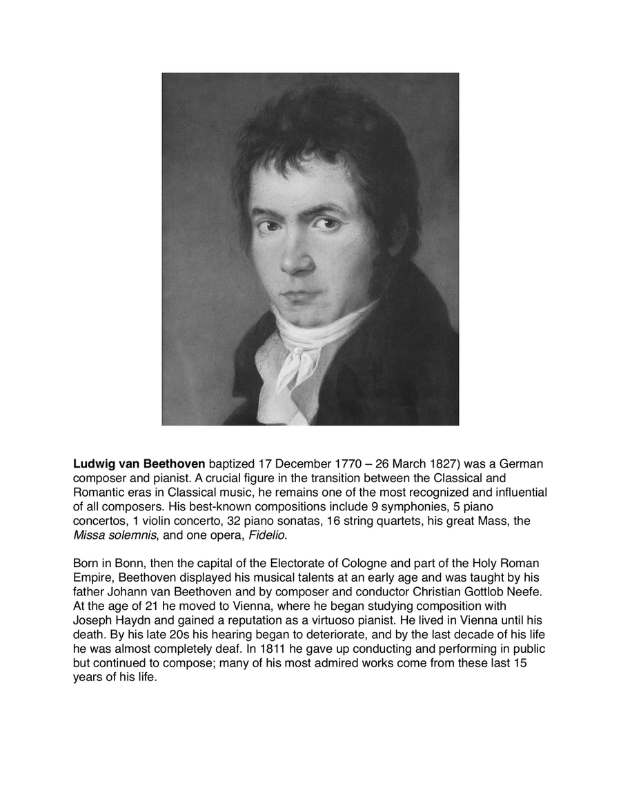 Moonlight Sonata - Piano Sonata No. 14 in C#minor - Beethoven - 3rd movement Piano Solo scores gallery preview page 3