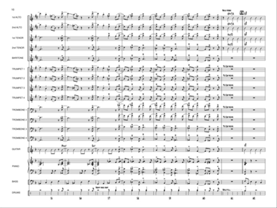 Pedal to the Metal Jazz Ensemble scores gallery preview page 9