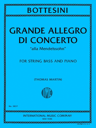 Book cover for Grande Allegro Di Concerto Alla Mendelssohn