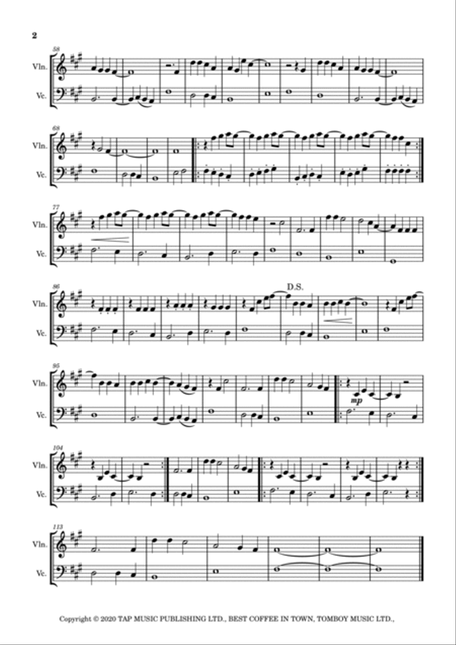 Love Again Love Again String Duet scores gallery preview page 2