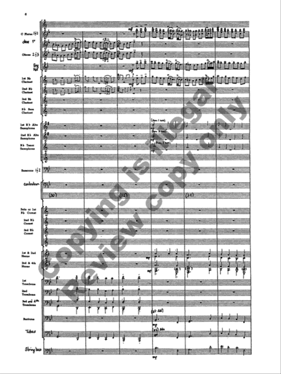 Ballo del granduca Concert Band scores gallery preview page 9
