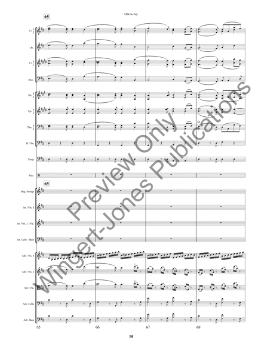 An Ode to Joy Festival Full Orchestra scores gallery preview page 13