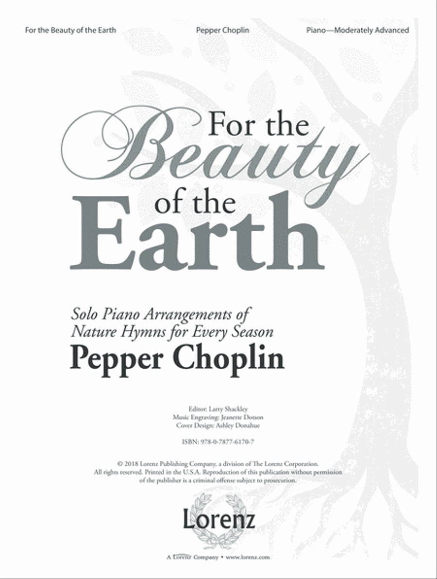For the Beauty of the Earth (Digital Download) Piano Solo scores gallery preview page 1