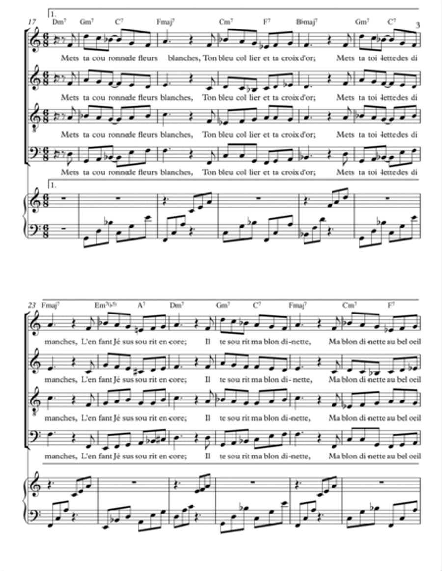 POÉSIE DE NOËL POUR SÉRAPHINETTE 4-Part scores gallery preview page 3
