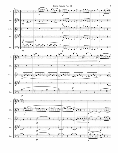 Piano Sonata No 11 (Alla Turca) Movement 2, Menuetto image number null