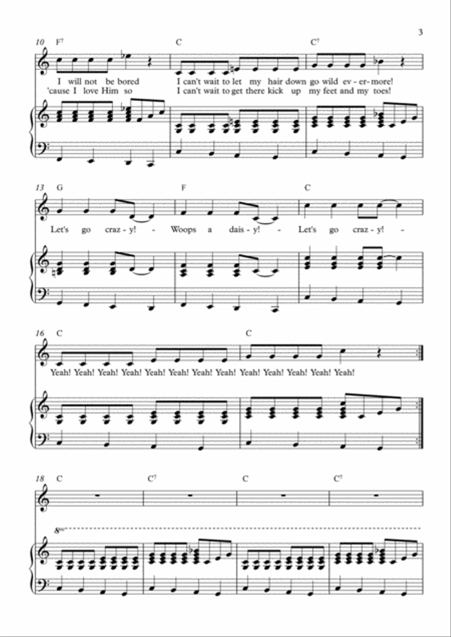 Let's Go Crazy! Let's Go Crazy! Voice scores gallery preview page 3