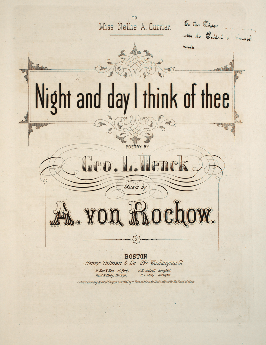 Night and Day I Think of Thee