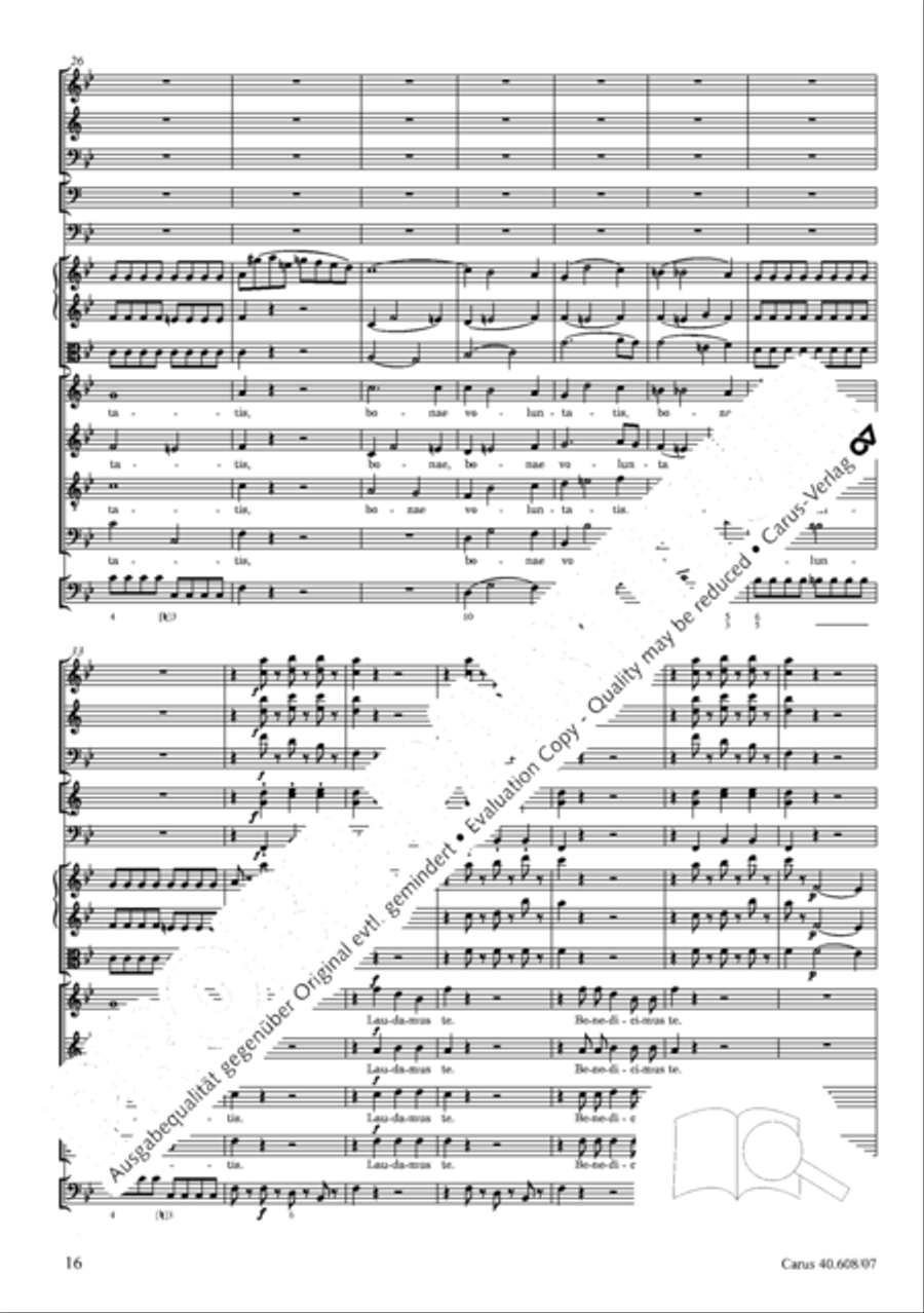 Missa Sancti Bernardi von Offida in B 4-Part scores gallery preview page 31