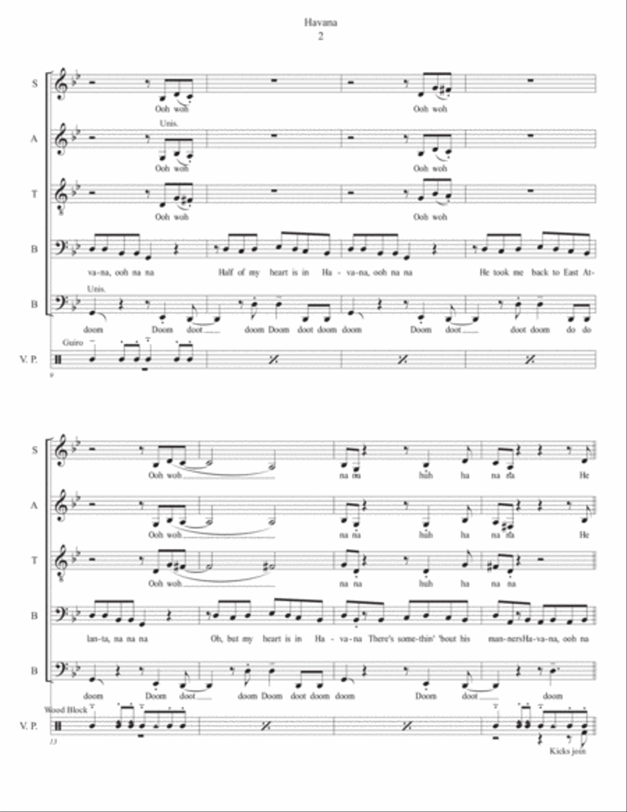 Havana Havana 4-Part scores gallery preview page 2